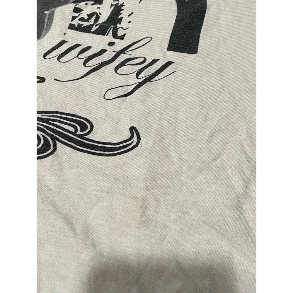 One Eight Seven Rockstar Wifey Graphic T-Shirt XL Cream 187 Secret Society USA